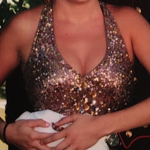 Stunning Rose gold Adrianna evening gown - Picture 2 of 7